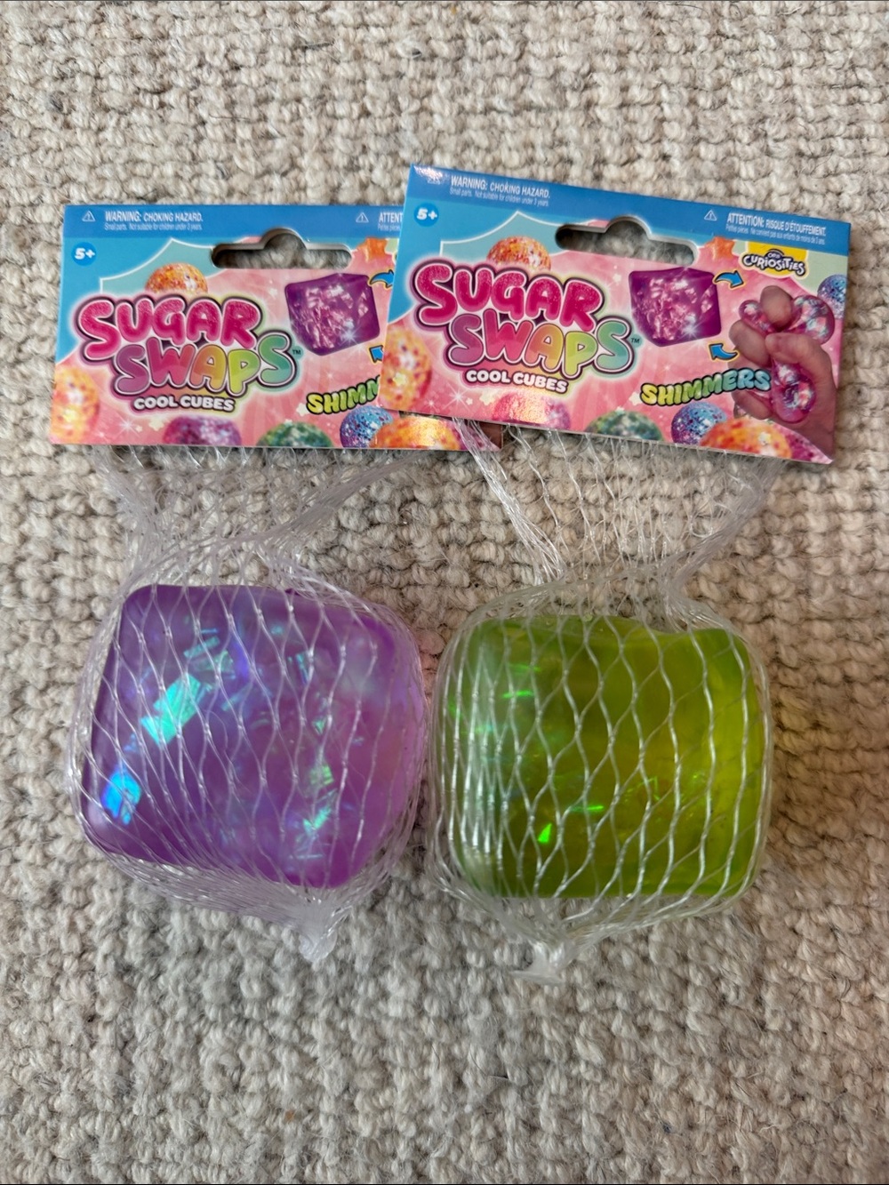 Claire's Sugar Swaps Shimmer Cubes - Purple & Green